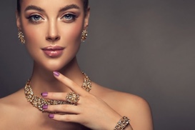 woman with expensive jewelry